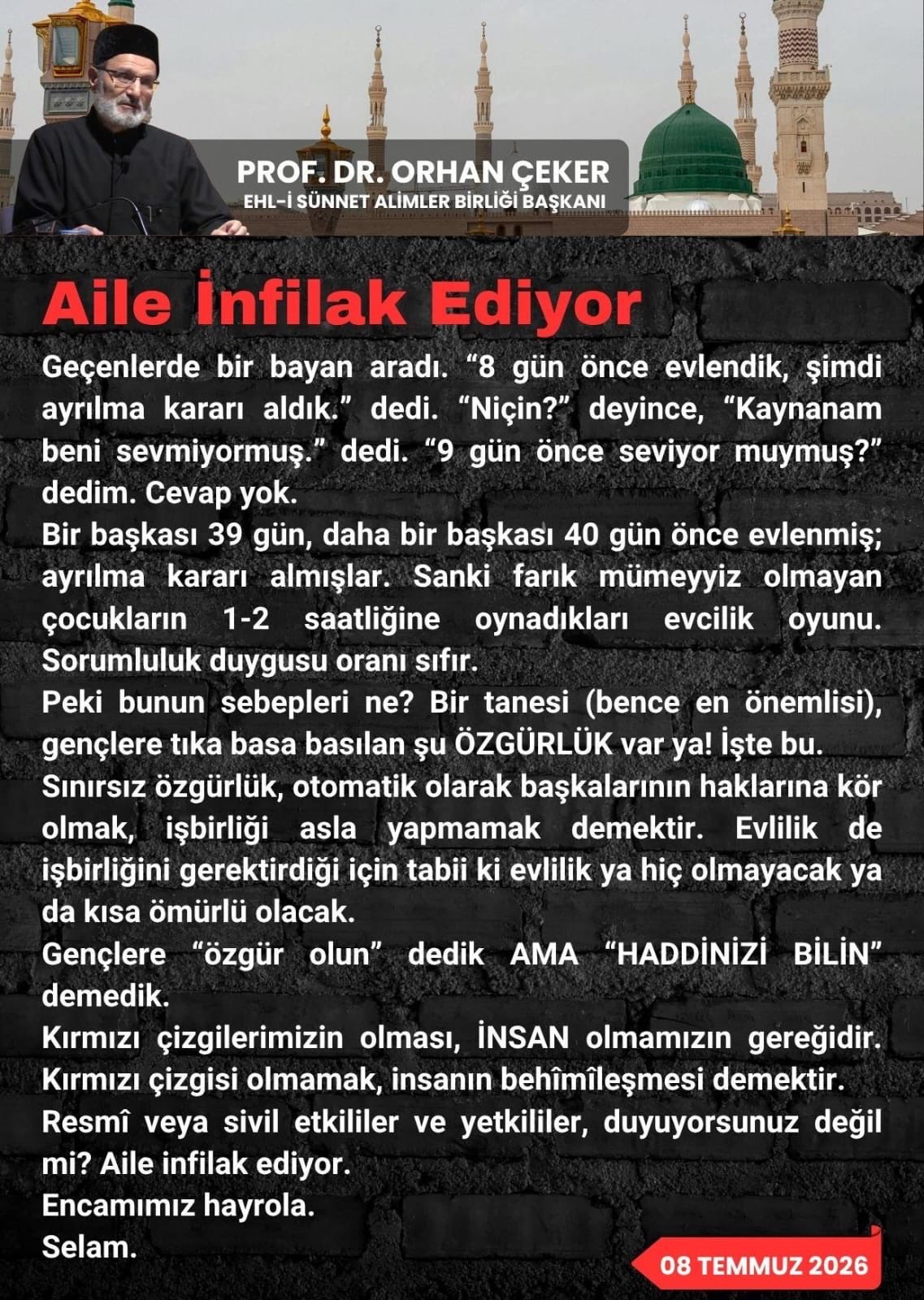 Aile İnfilak Ediyor: Sorumluluktan Kaçan Evlilikler ve Sınırsız Özgürlük Yanılgısı