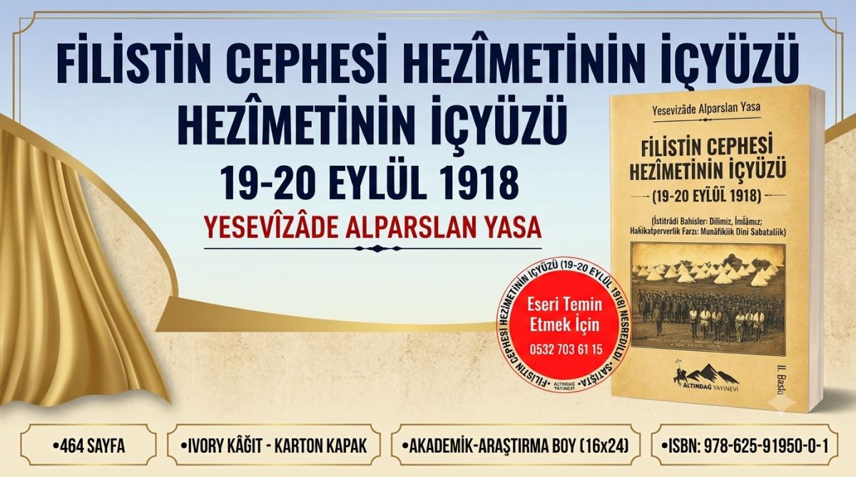 Yesevîzâde Alparslan Yasa’dan Çarpıcı Eser: Filistin Cephesi Hezimetinin İçyüzü